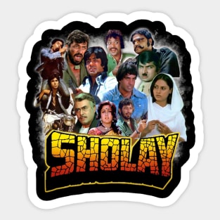 Sholay - Iconic Bollywood movie Sticker